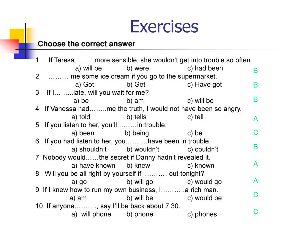 Task 1 choose the correct answer. Exercise 1 choose the correct answer. Correct answer.