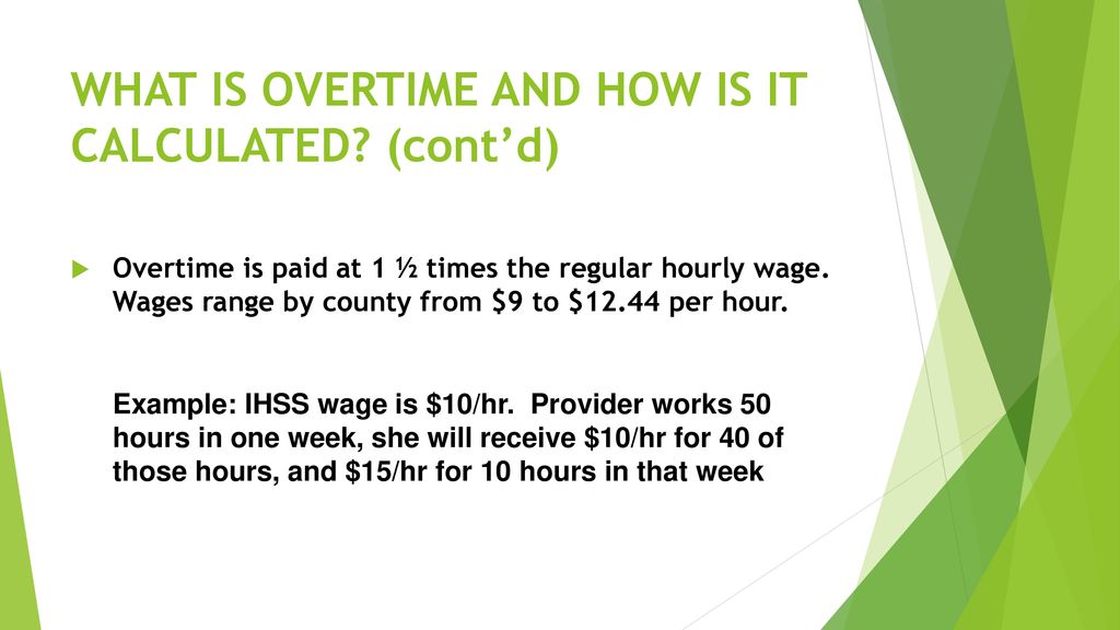 New rules for ihss overtime and related changes october 21 ppt download
