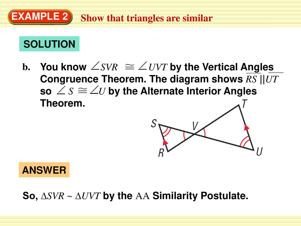 Vertical angles theorem triangles