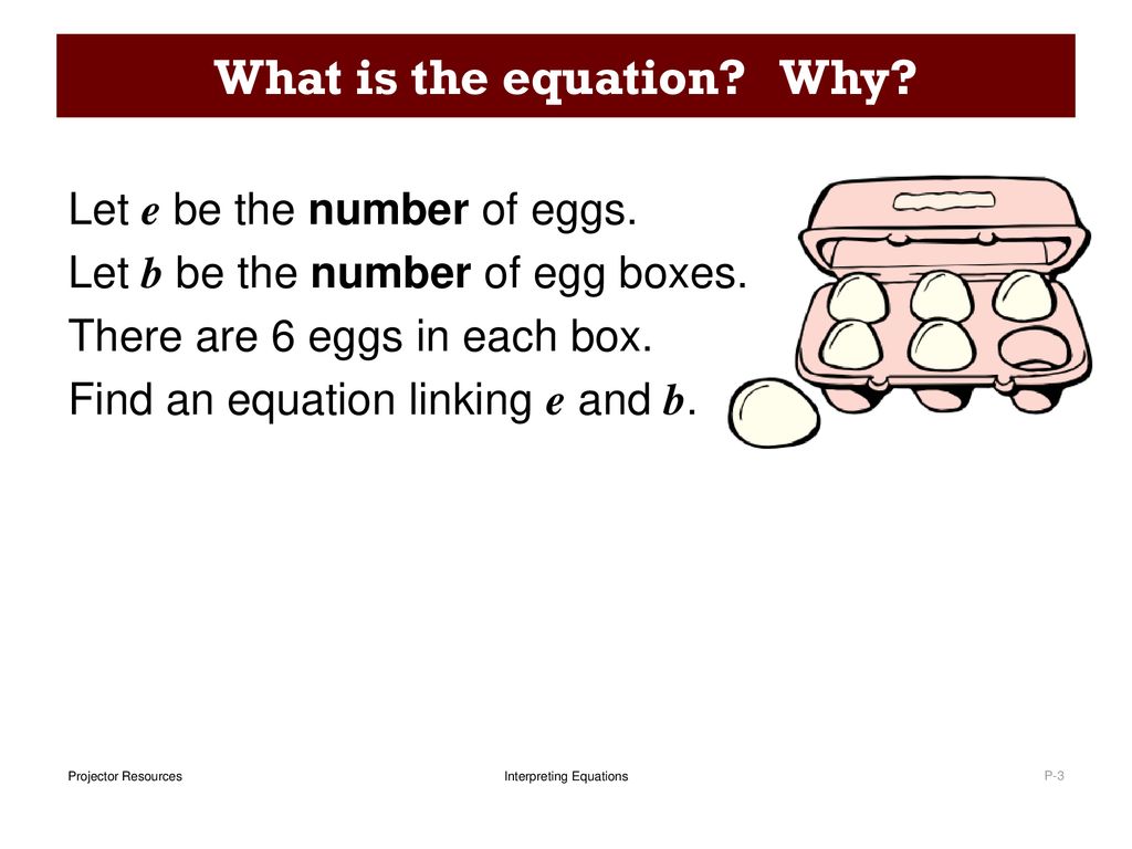 Interpreting equations ppt download
