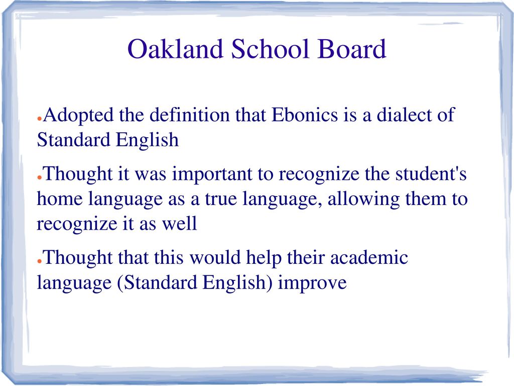 Ebonics Termed Coined By Dr Robert Williams In Ppt Download ebonics-termed-coined-by-dr-robert-williams-in-ppt-download