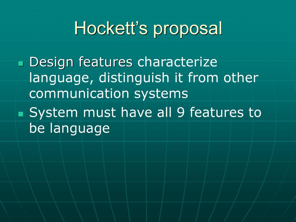 Design features of language - ppt download Design features of language - ppt download