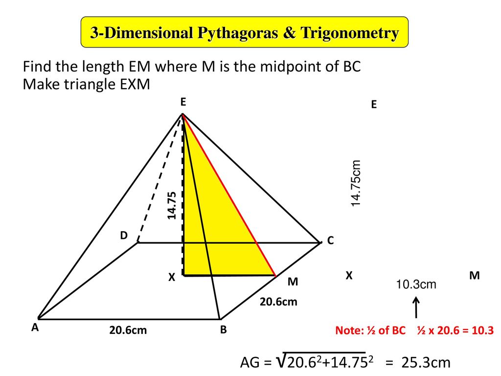 3-Dimensional Pythagoras & Trigonometry