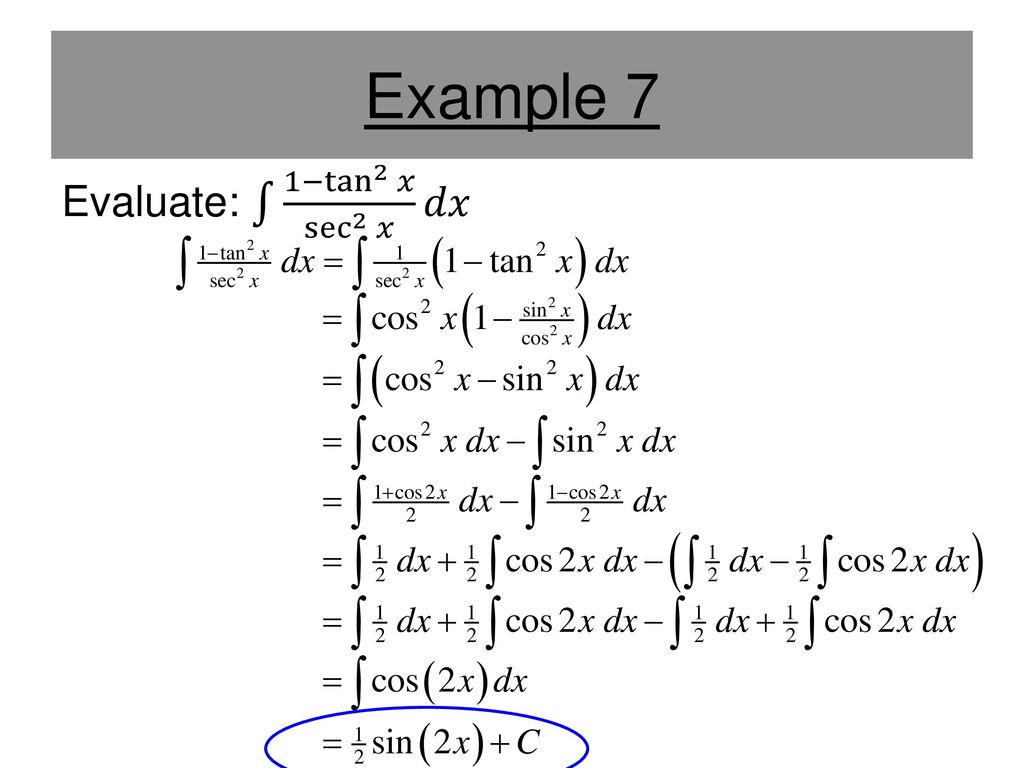 Section 8 3 Trigonometric Integrals Ppt Download Section 8 3 Trigonometric Integrals Ppt Download