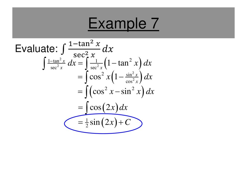 Section 8 3 Trigonometric Integrals Ppt Download Section 8 3 Trigonometric Integrals Ppt Download