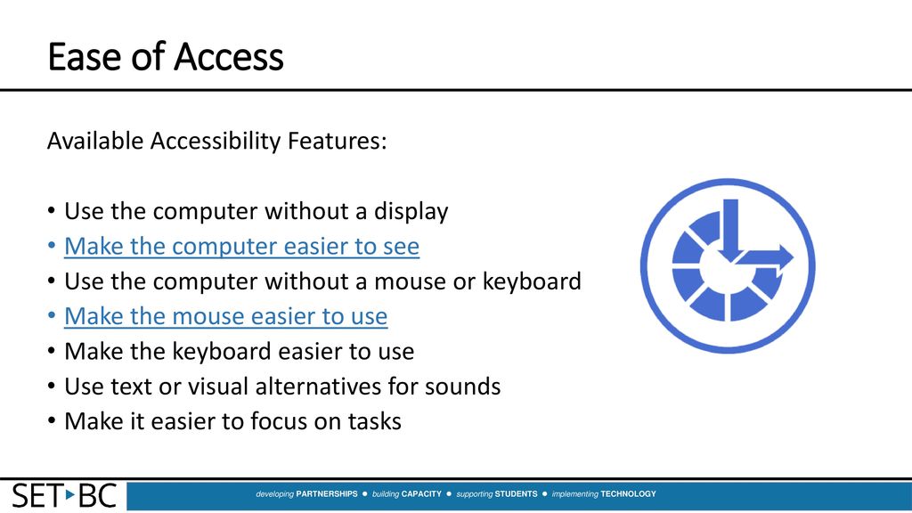 Pc accessibility features part 2 of ipad and pc accessibility tools