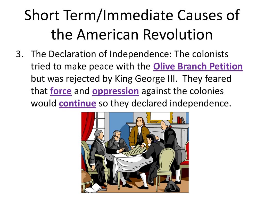 Short Term and Long Term Causes of the Revolution - ppt download