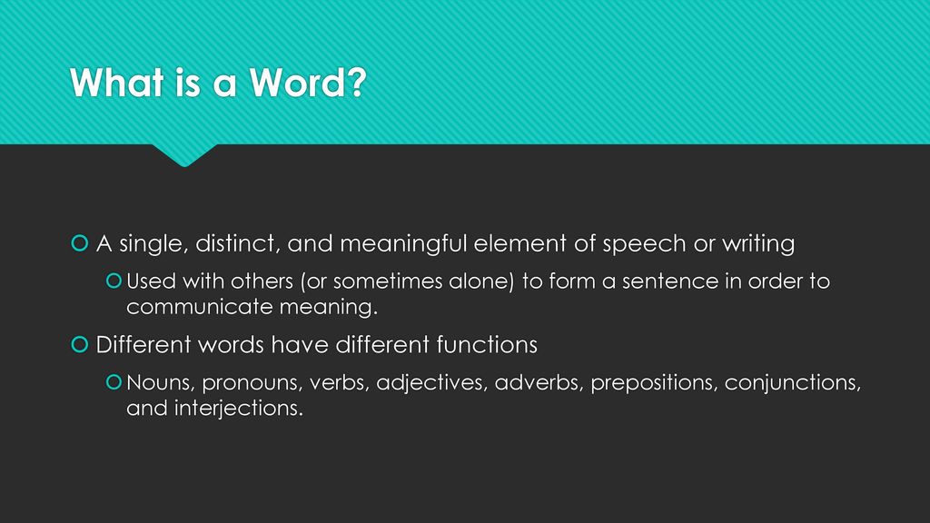 Words, Phrases, Clauses, & Sentences ppt download