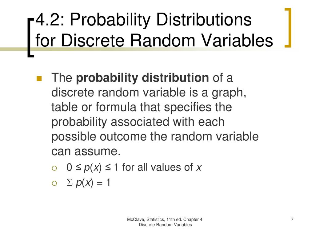 Chapter 4: Discrete Random Variables - ppt download