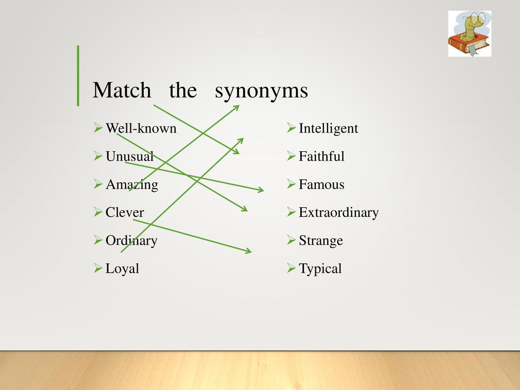 Well known степени. Match the synonyms. Unusual синонимы. Well-known synonyms. Синонимы Intelligent.