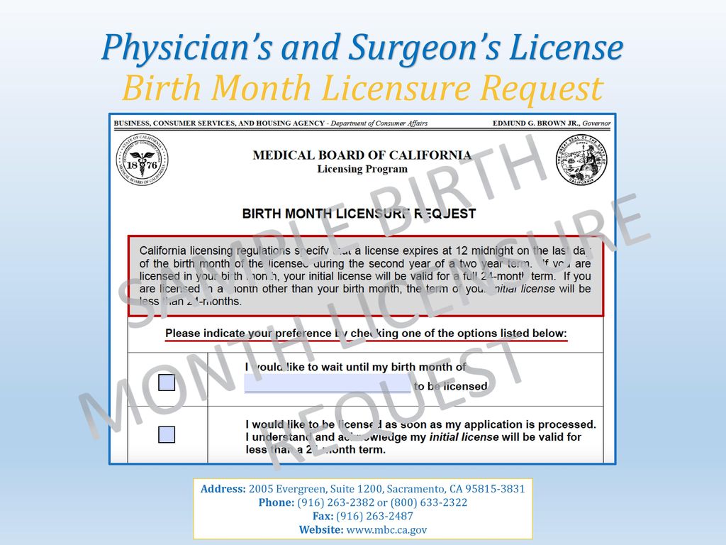License Information For International Medical Graduates In California Ppt Download