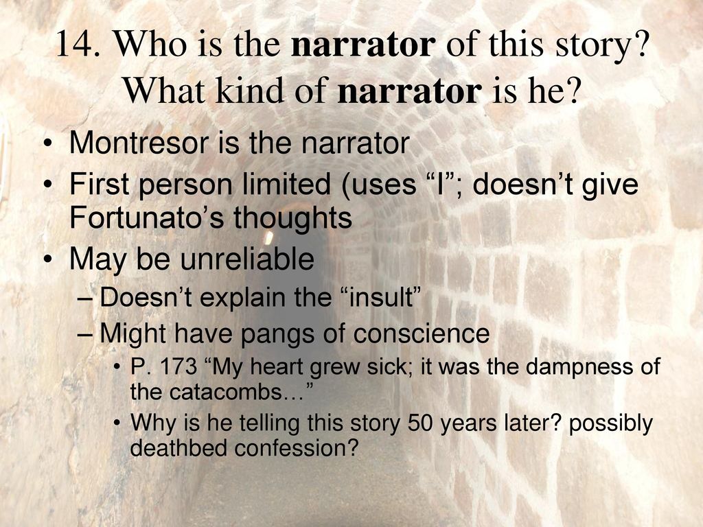 “The Cask of Amontillado” by Edgar Allan Poe ppt download