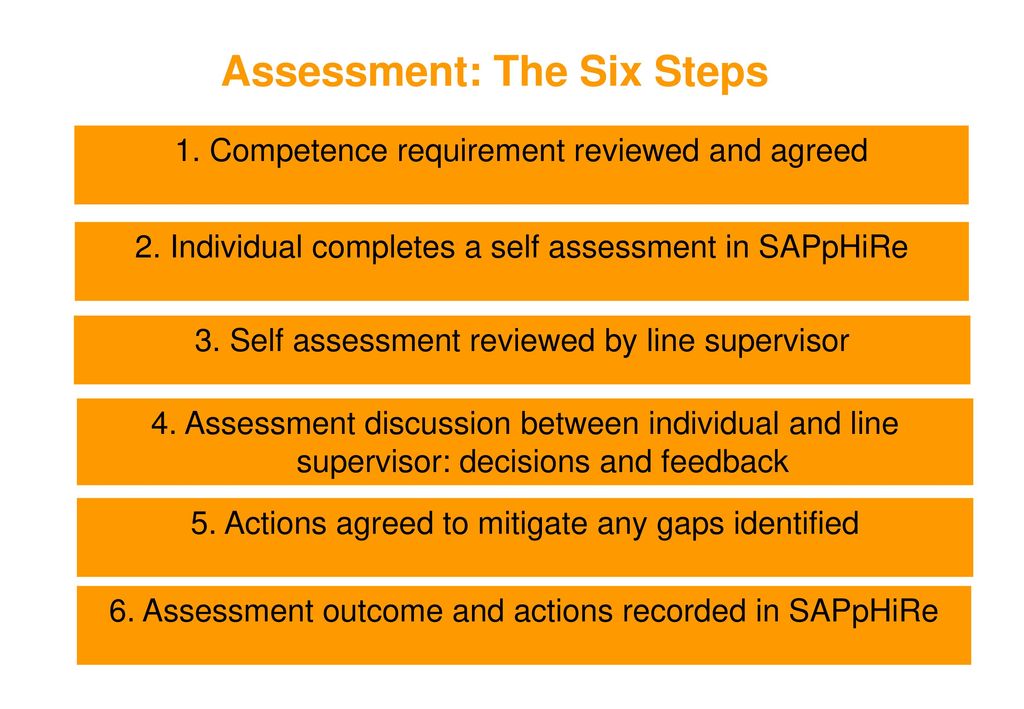 Assessment: The Six Steps
