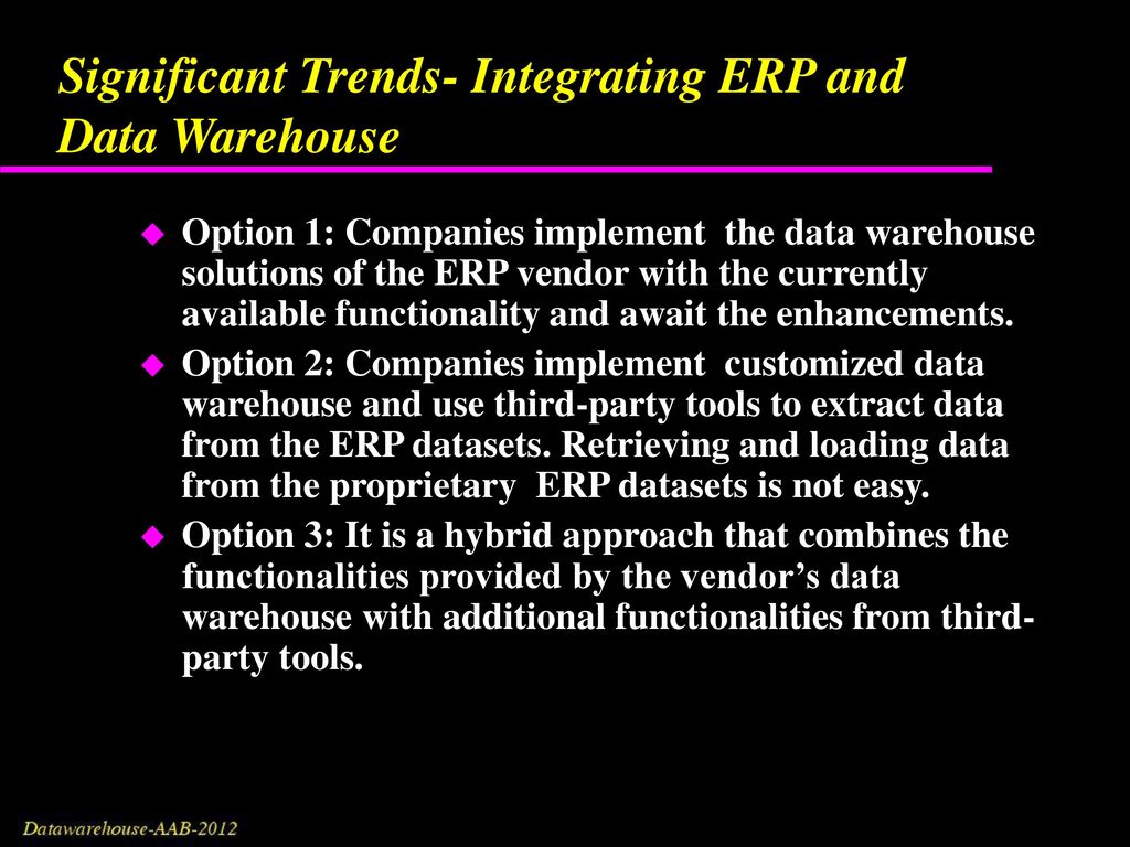 Trends In Data Warehousing - ppt download