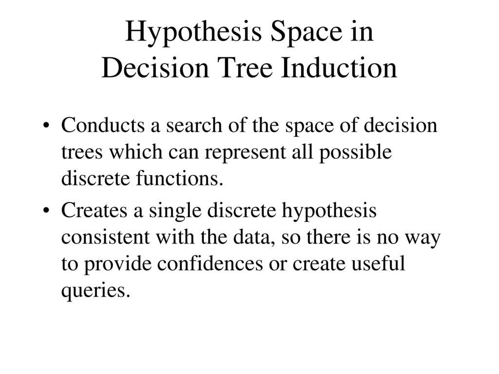 Hypothesis Space in Decision Tree Induction
