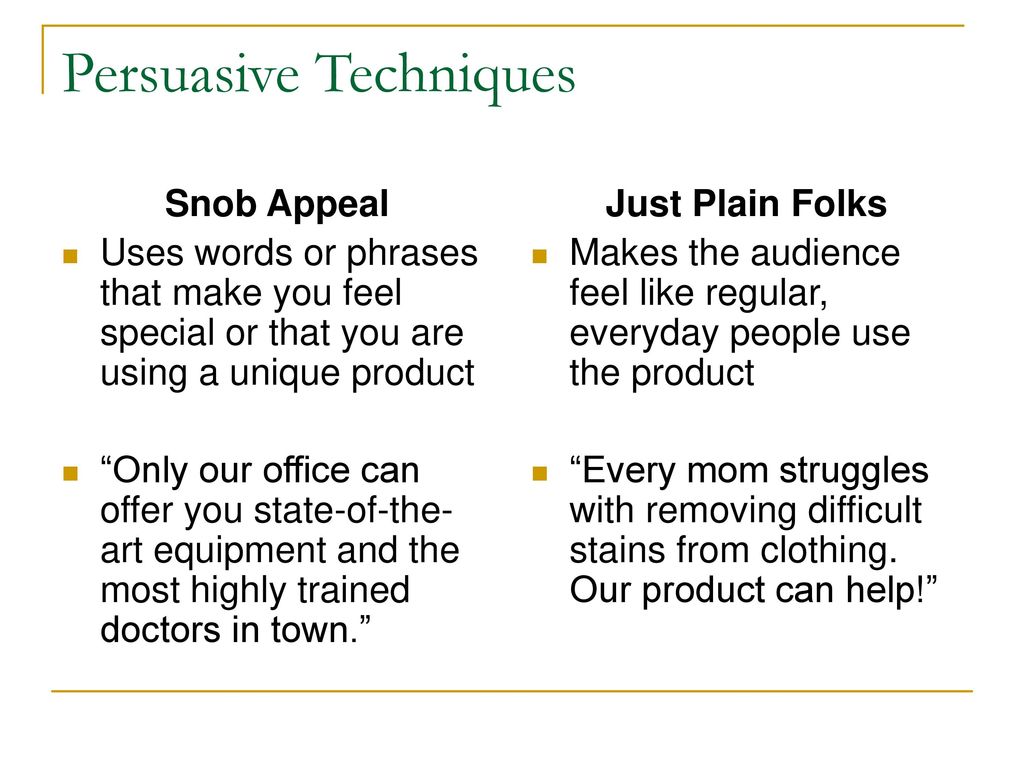 Persuasive Techniques Ppt Download persuasive-techniques-ppt-download