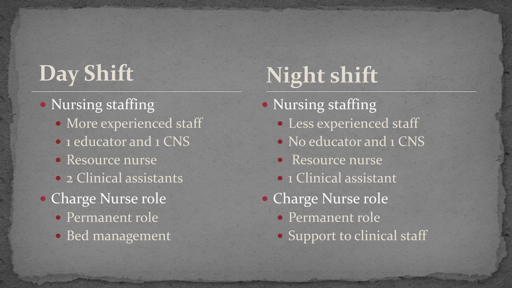 Day Shift Vs. Night Shift Nurses