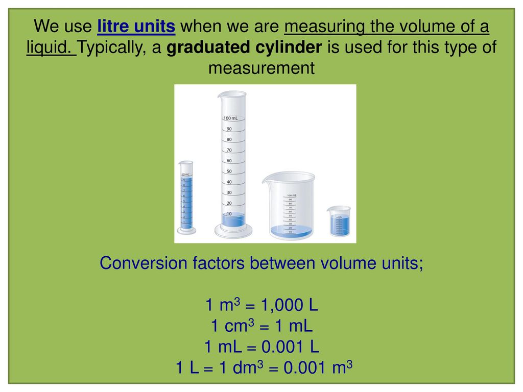Calculating Volume And Area Cubed And Squared Metric Conversions Ppt Download