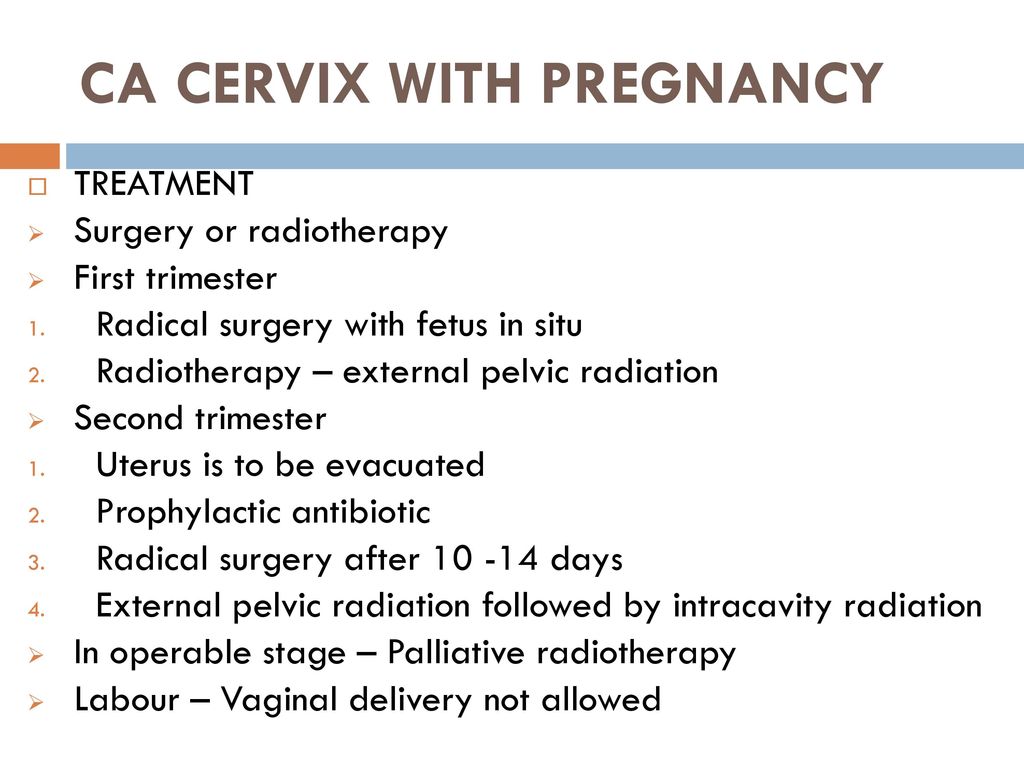 CA CERVIX WITH PREGNANCY