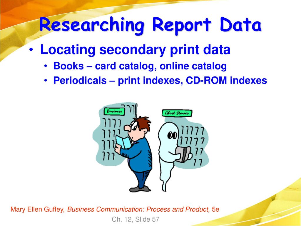 Researching Report Data