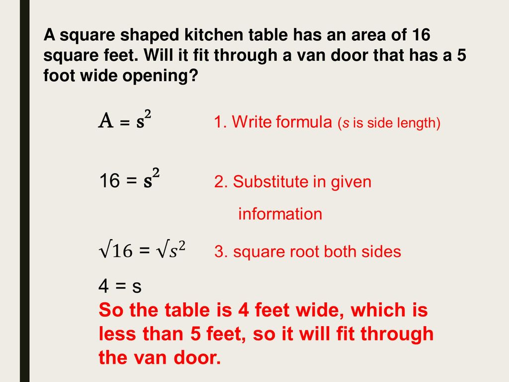 Squares and Square Roots - ppt download
