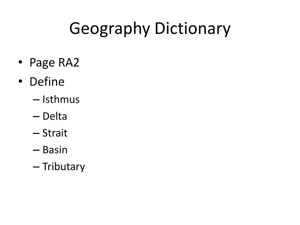 Geography review ppt download