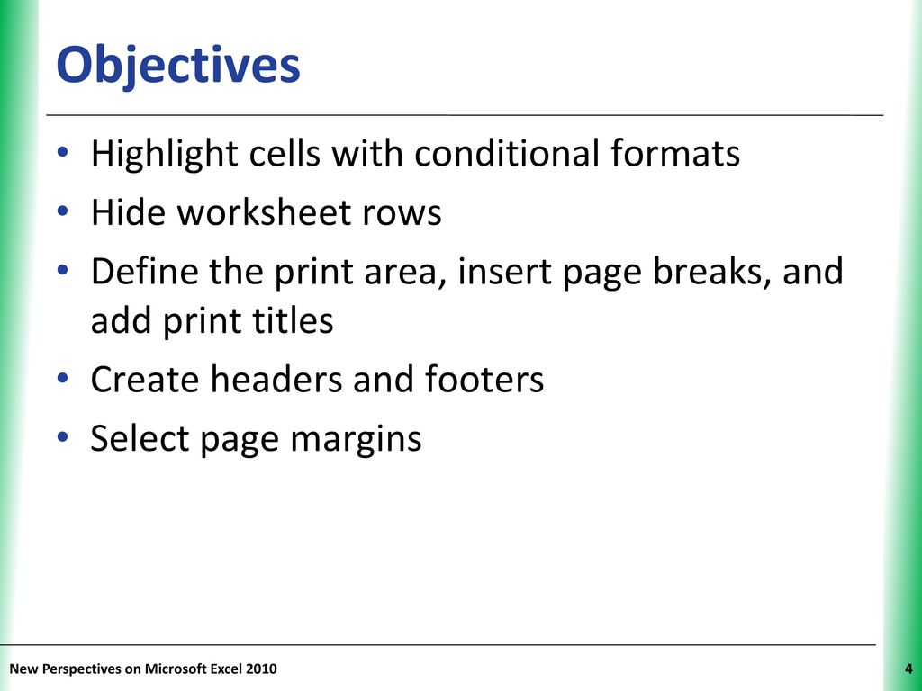 Tutorial 2 formatting a workbook ppt download