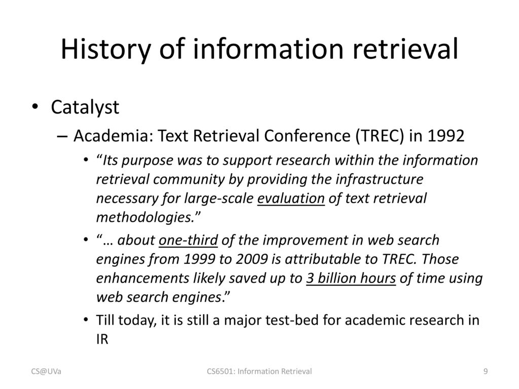 History of information retrieval