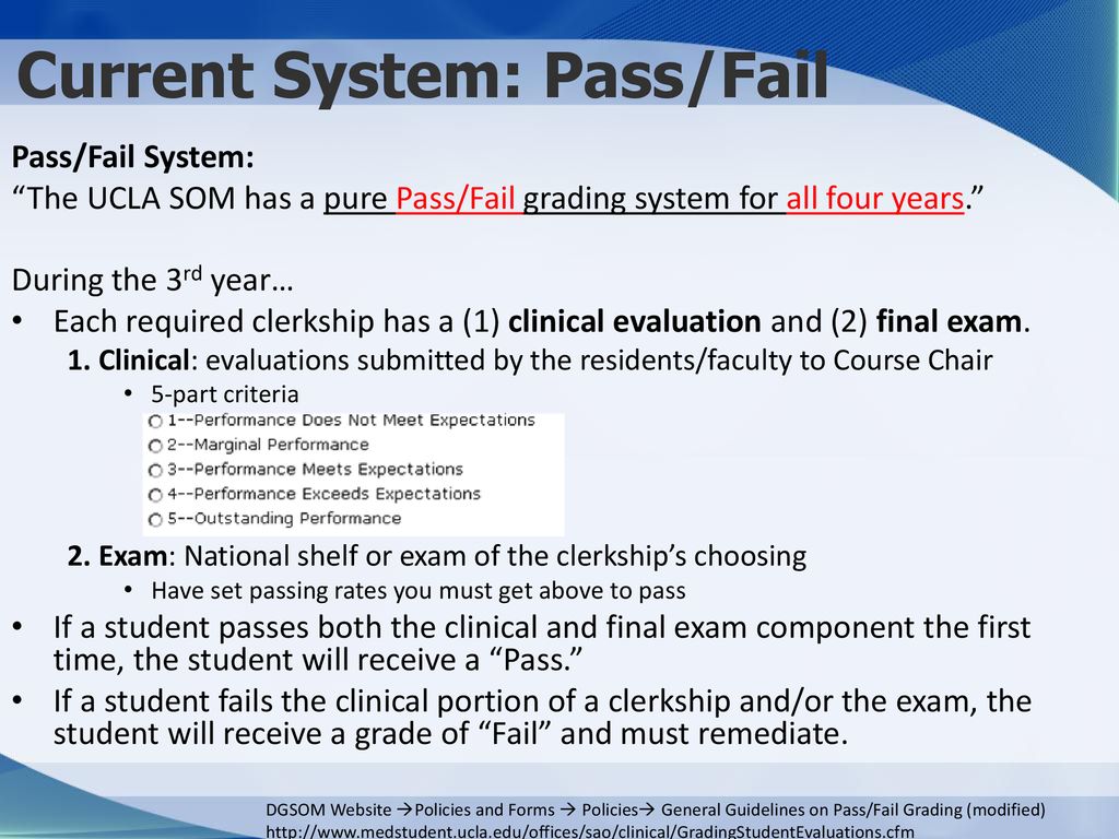 what is a pass fail grading system