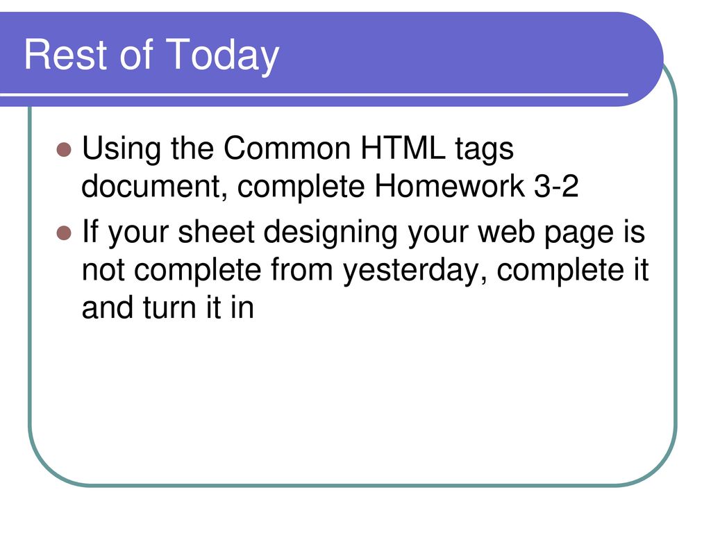 Elements of HTML Web Design – Sec ppt download
