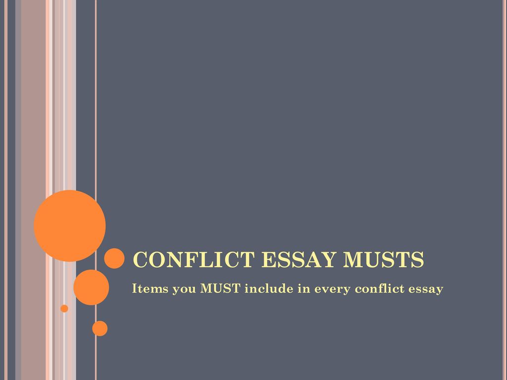 can progress be made without conflict essay