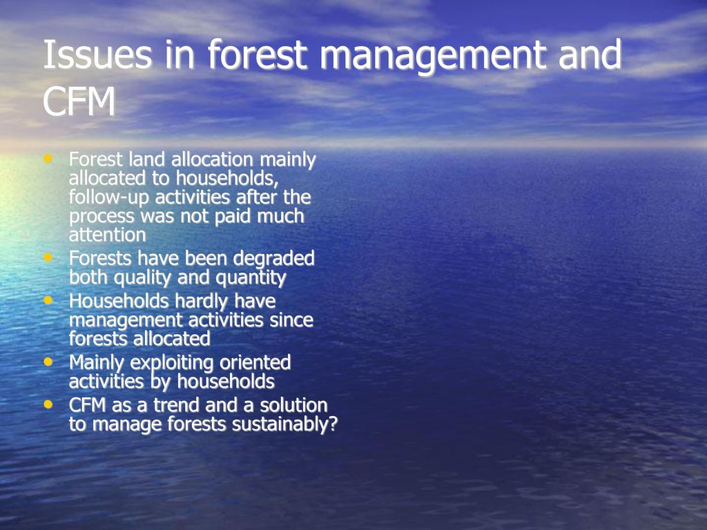 Community Forest Management Cfm Ppt Download