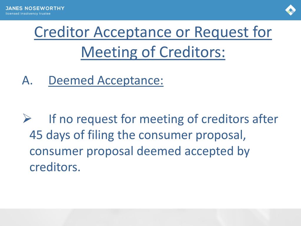 CONSUMER PROPOSAL PRESENTATION ppt download
