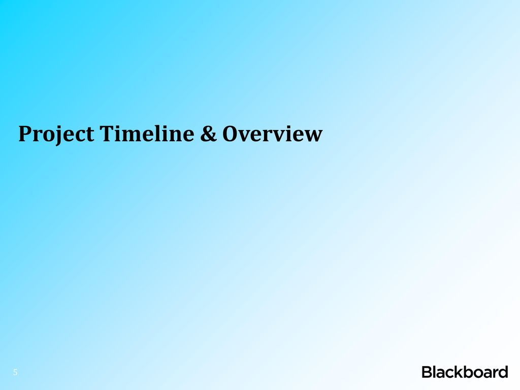 Project Timeline & Overview