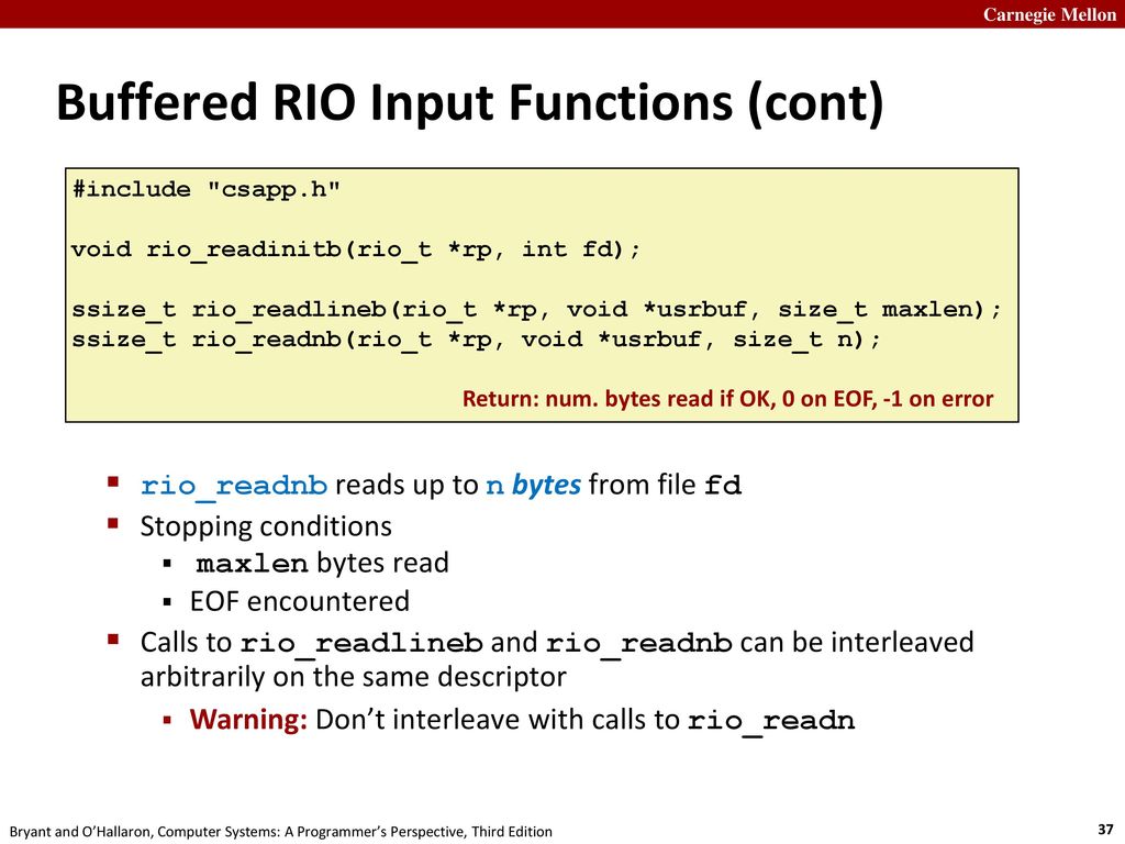 Buffered RIO Input Functions (cont)