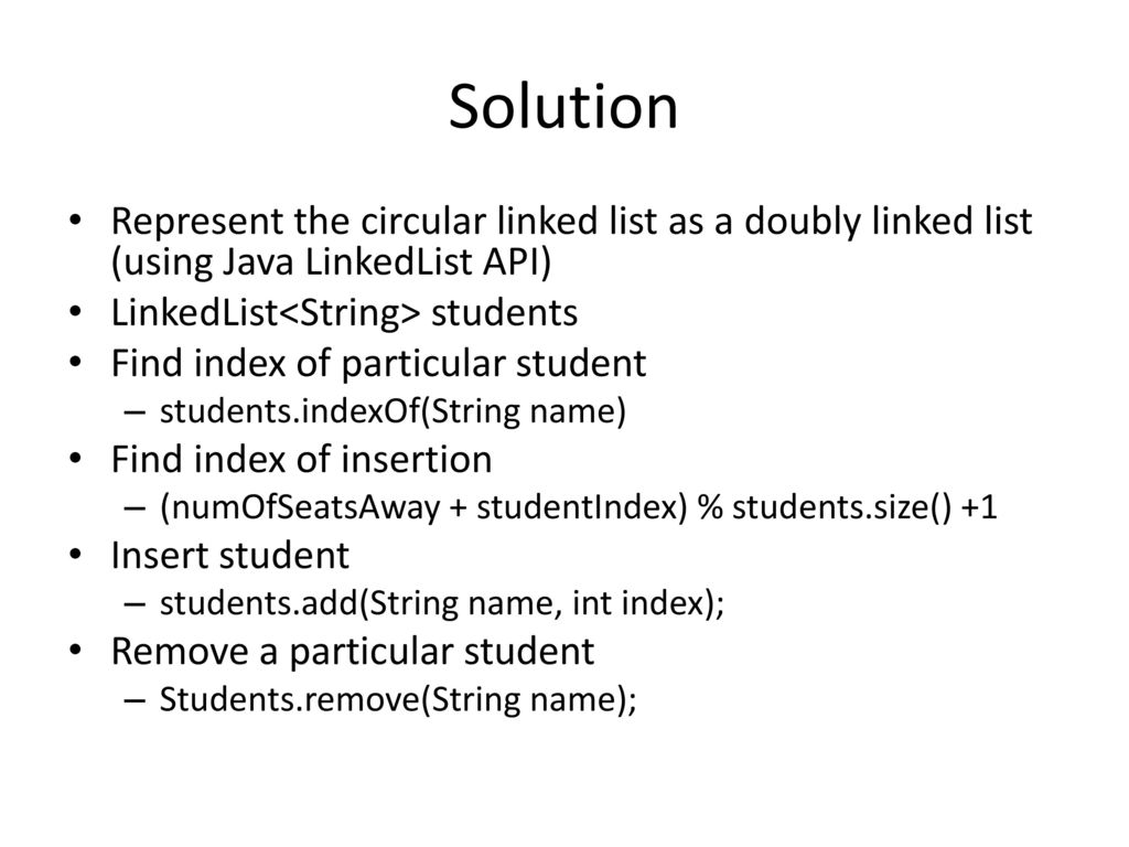 Sit in Lab 3 ( Circular Linked List ) - ppt download