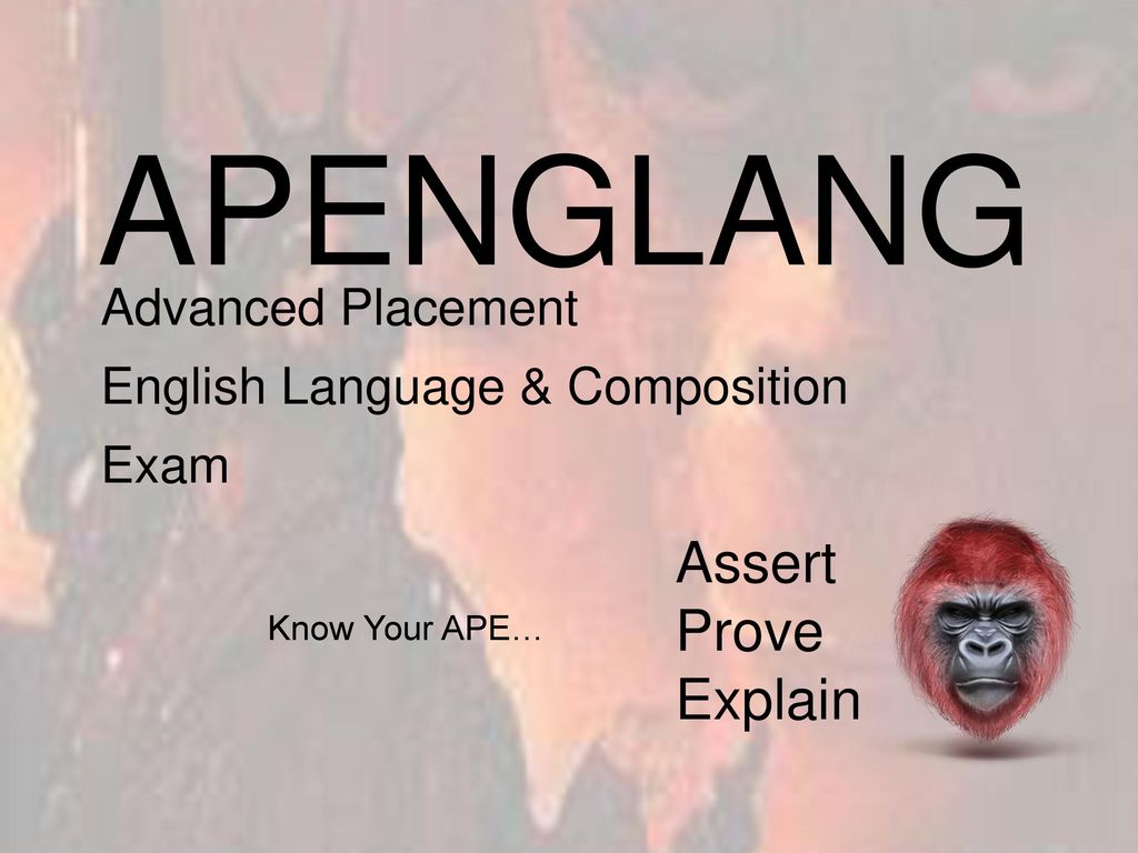 Advanced Placement English Language & Composition Exam - ppt download