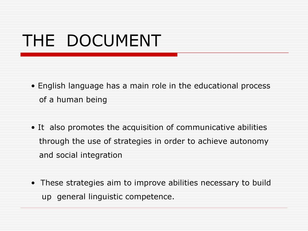 ENGLISH LANGUAGE AND THE REFORM - ppt download