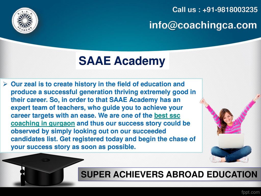 SAAE Academy SUPER ACHIEVERS ABROAD EDUCATION