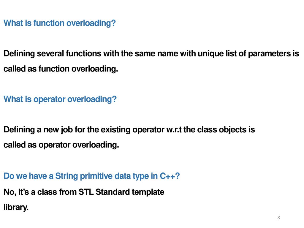 C++ Function Overloading Examples for Interview - Owlcation