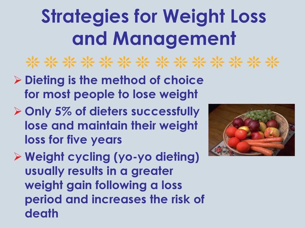 Chapter 8: Achieving A Healthy Weight - Ppt Download