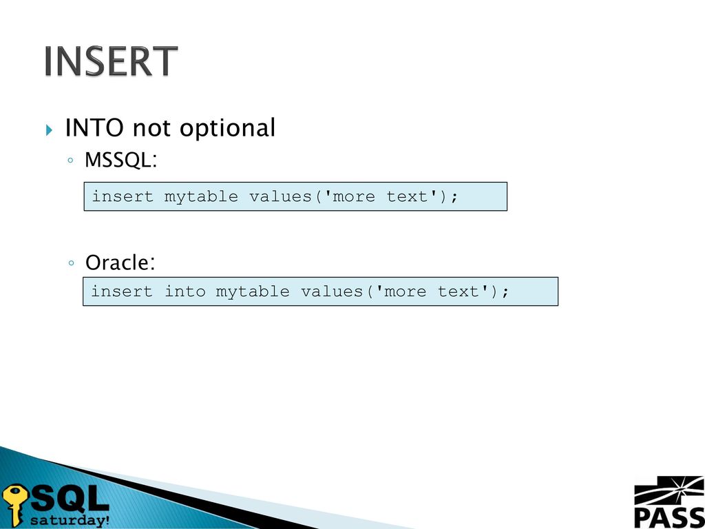 Become a bilingual dba oracle for the sql server dba ppt download