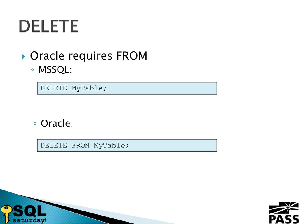 Become a bilingual dba oracle for the sql server dba ppt download