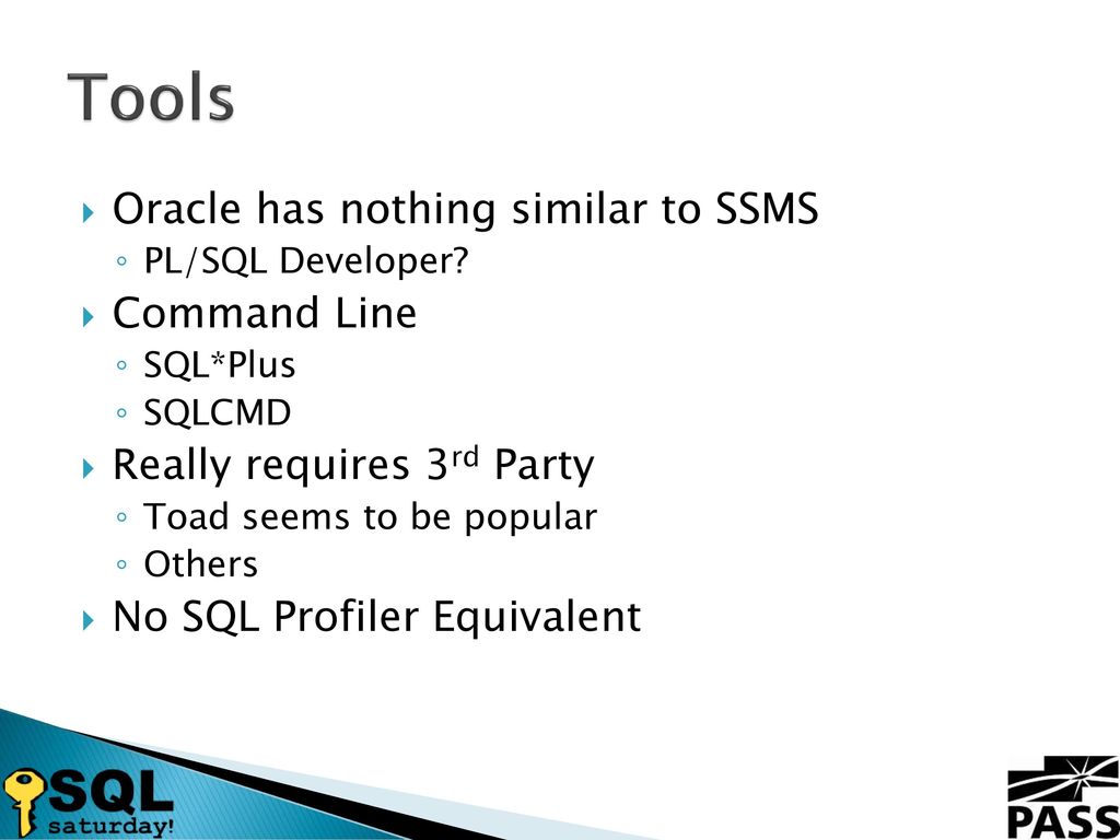 Become a bilingual dba oracle for the sql server dba ppt download