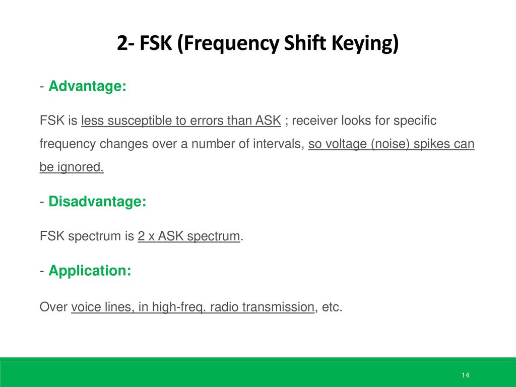 difference between ask fsk psk