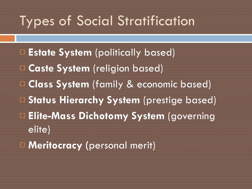 Inequality Stratification Ppt Download