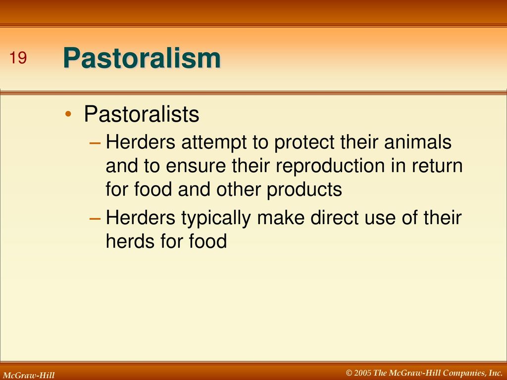 Pastoralism Pastoralists