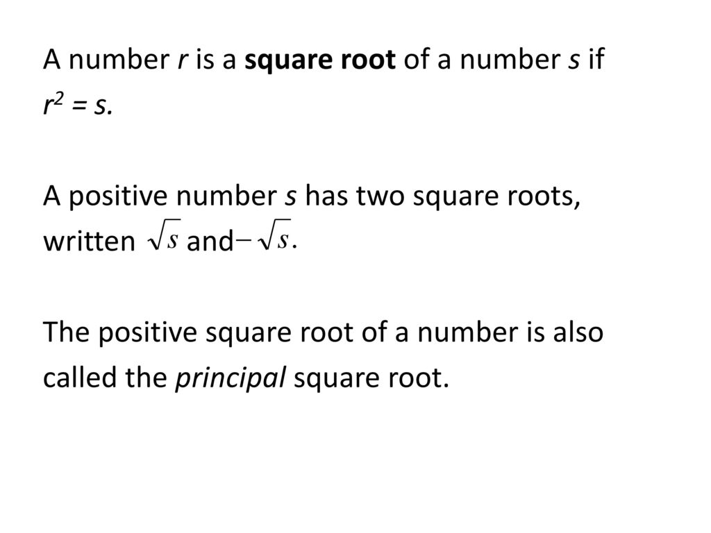 Solve Quadratic Equations By Finding Square Roots Ppt Download solve-quadratic-equations-by-finding-square-roots-ppt-download