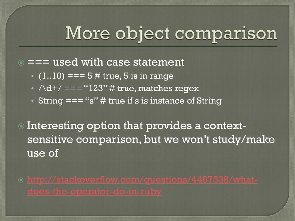 Types in ruby and other languages ppt download