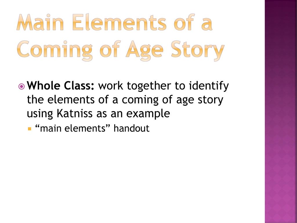 Pre-AP English 23 Unit 23: Coming Of Age - ppt download